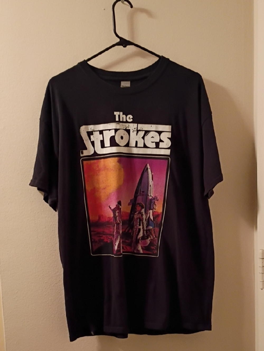 The strokes Band Gildan Heavy Cotton Tee Shirt Black